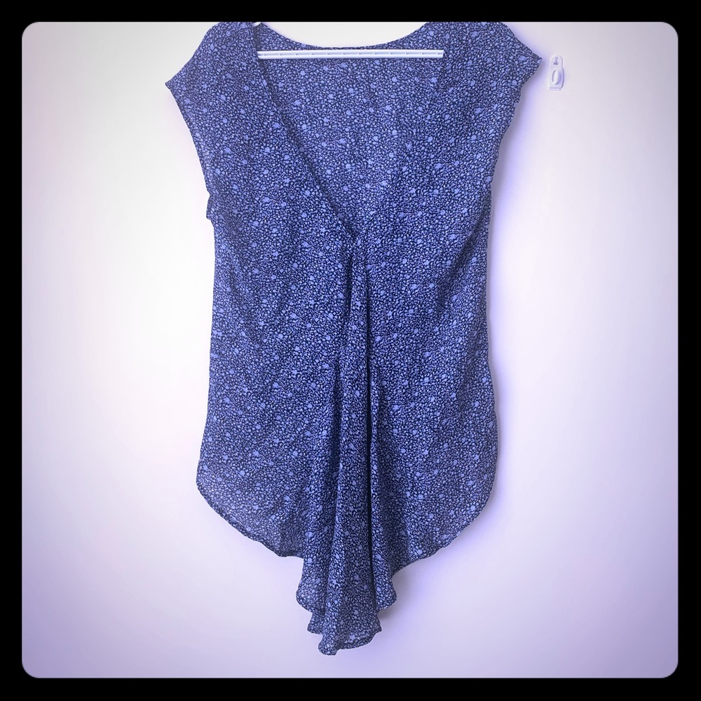 Multi colored Flower pattern Open back top.